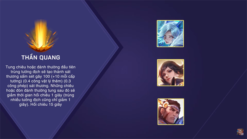 Cách dùng phù hiệu cho tướng sát thương